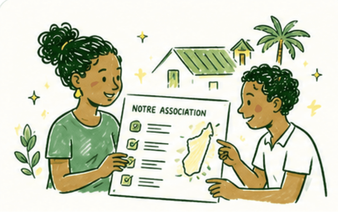 Illustration : une association présente sa mission et ses projets à Madagascar